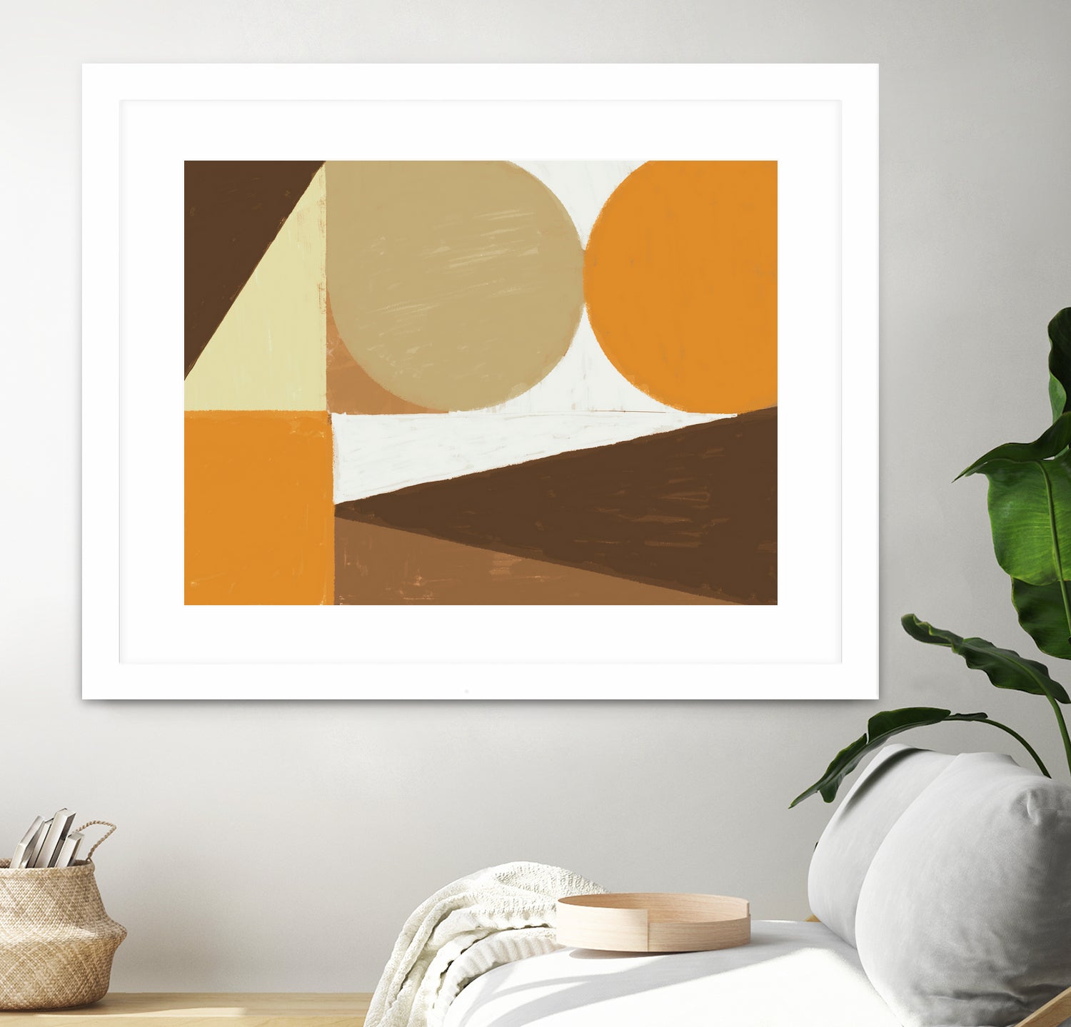 Earthy Tones Geometrics by Nilesh Kulkarni on GIANT ART - 2550 illustration