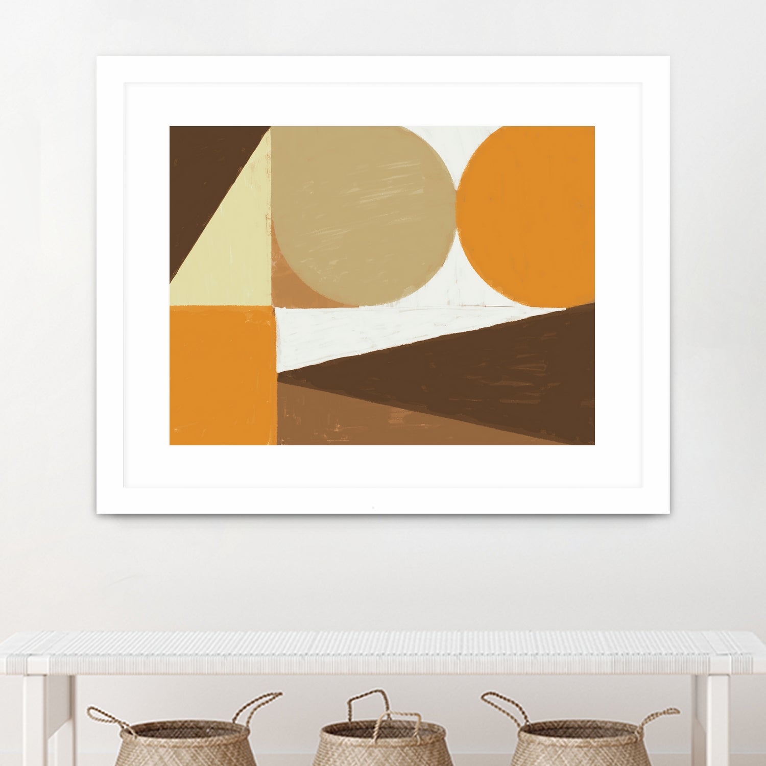 Earthy Tones Geometrics by Nilesh Kulkarni on GIANT ART - 2550 illustration