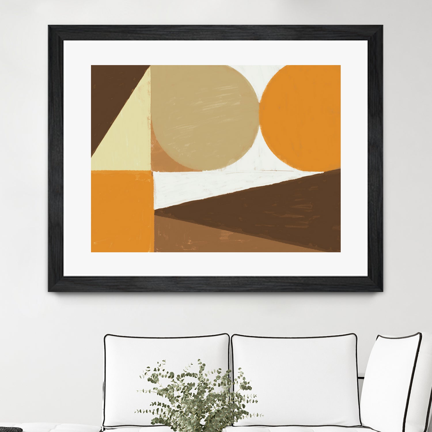 Earthy Tones Geometrics by Nilesh Kulkarni on GIANT ART - 2550 illustration