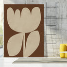 Beige Blossom Shapes by Vitor Costa on GIANT ART - 9001 illustration