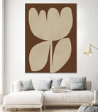 Beige Blossom Shapes by Vitor Costa on GIANT ART - 9001 illustration
