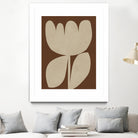 Beige Blossom Shapes by Vitor Costa on GIANT ART - 9001 illustration