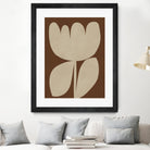 Beige Blossom Shapes by Vitor Costa on GIANT ART - 9001 illustration
