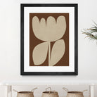 Beige Blossom Shapes by Vitor Costa on GIANT ART - 9001 illustration