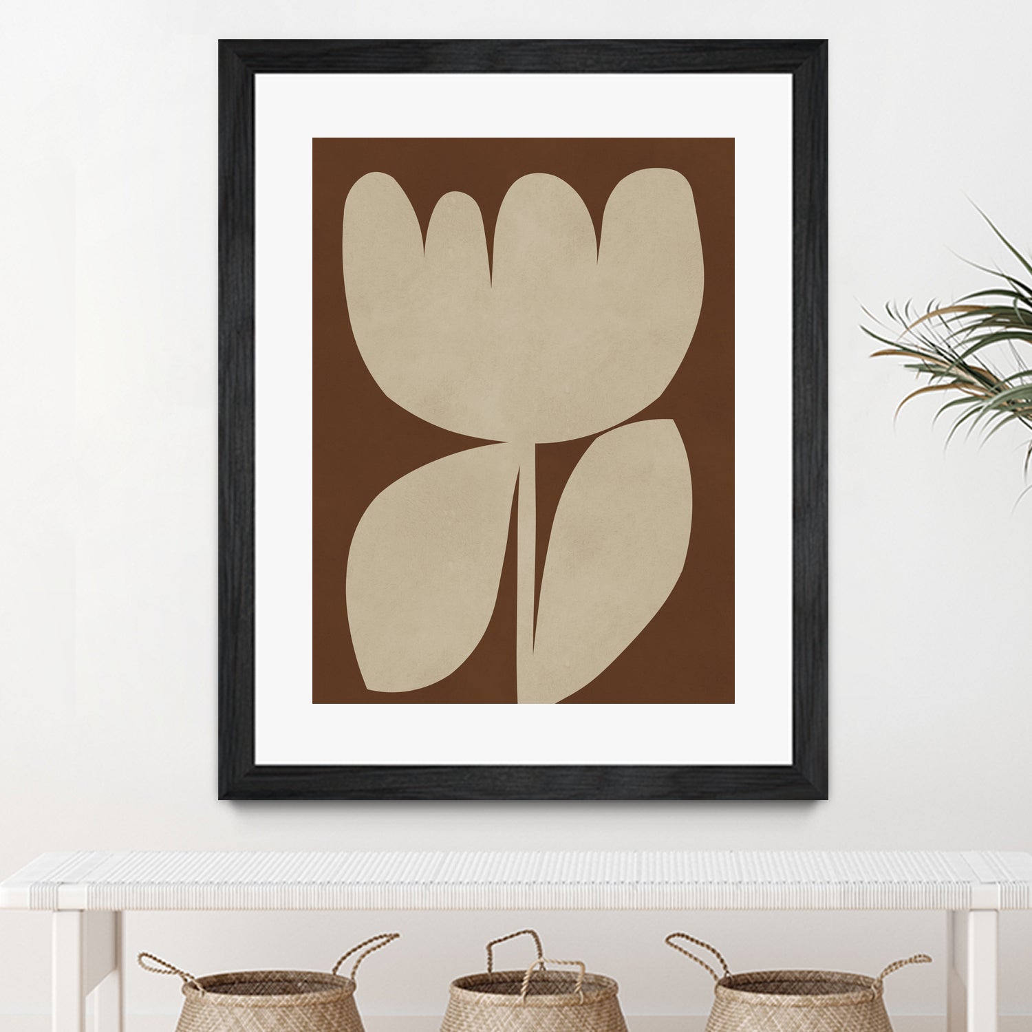 Beige Blossom Shapes by Vitor Costa on GIANT ART - 9001 illustration