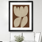Beige Blossom Shapes by Vitor Costa on GIANT ART - 9001 illustration