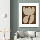 Beige Blossom Shapes by Vitor Costa on GIANT ART - 9001 illustration