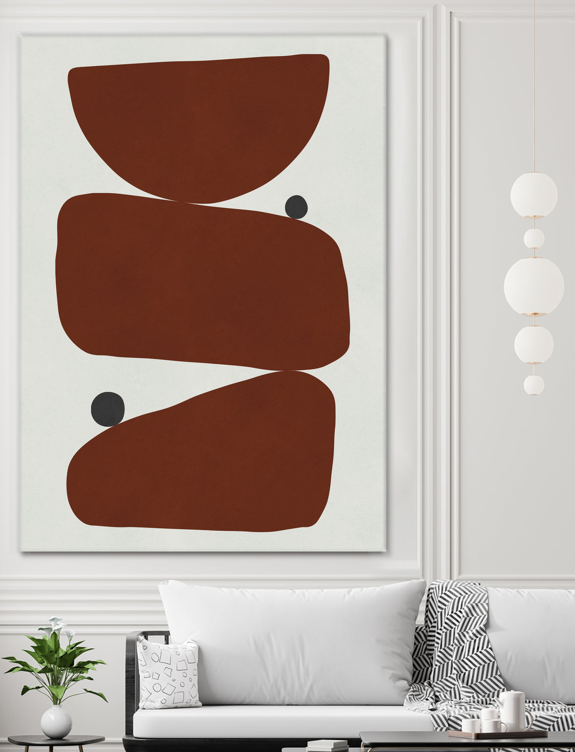 Brown expressionism by Victor Costa on GIANT ART - red shapes burgundy