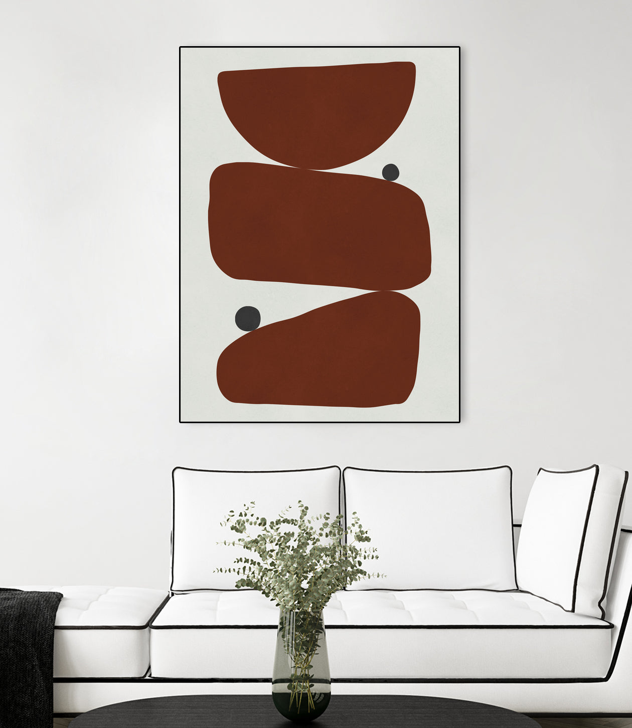 Brown expressionism by Victor Costa on GIANT ART - red shapes burgundy