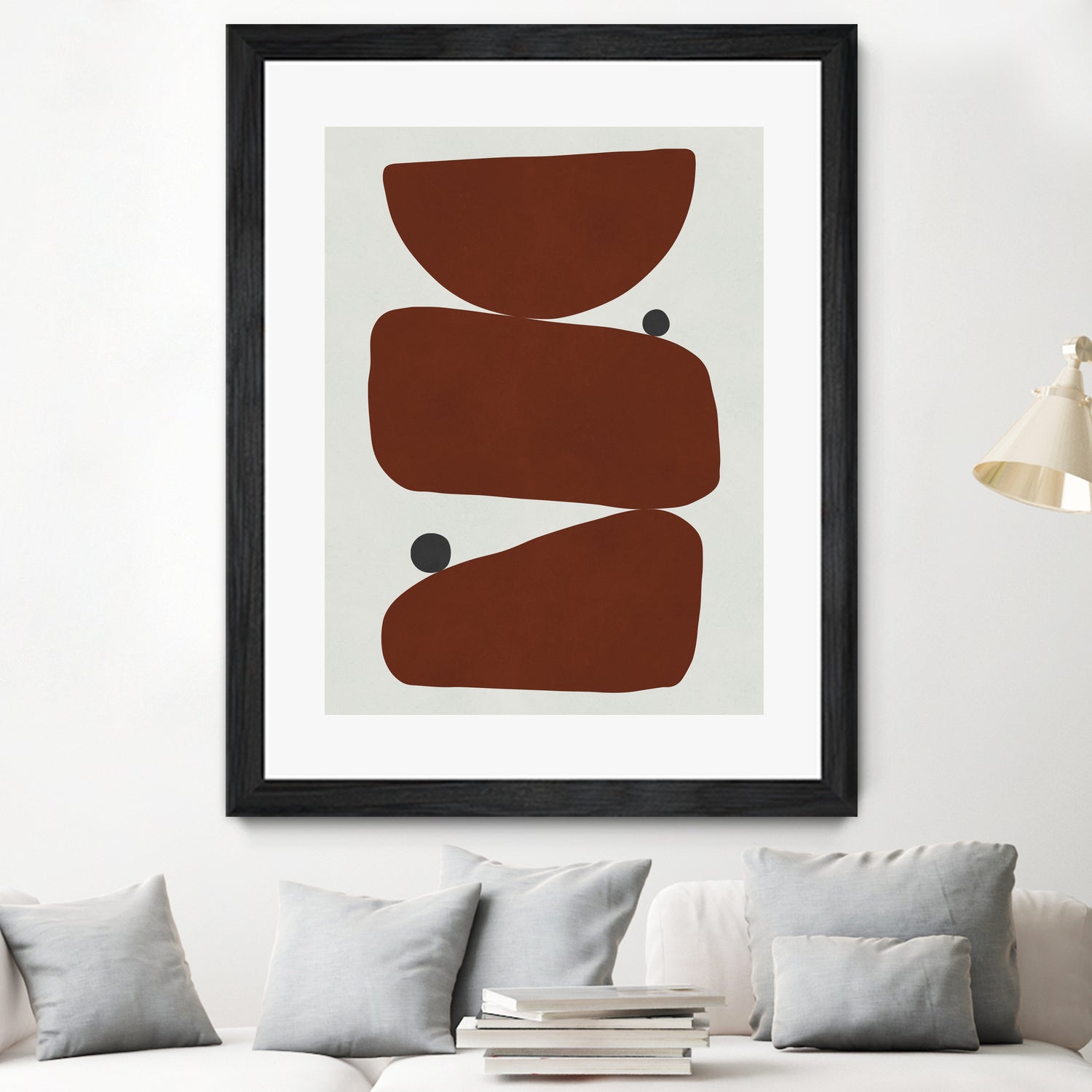 Brown expressionism by Victor Costa on GIANT ART - red shapes burgundy