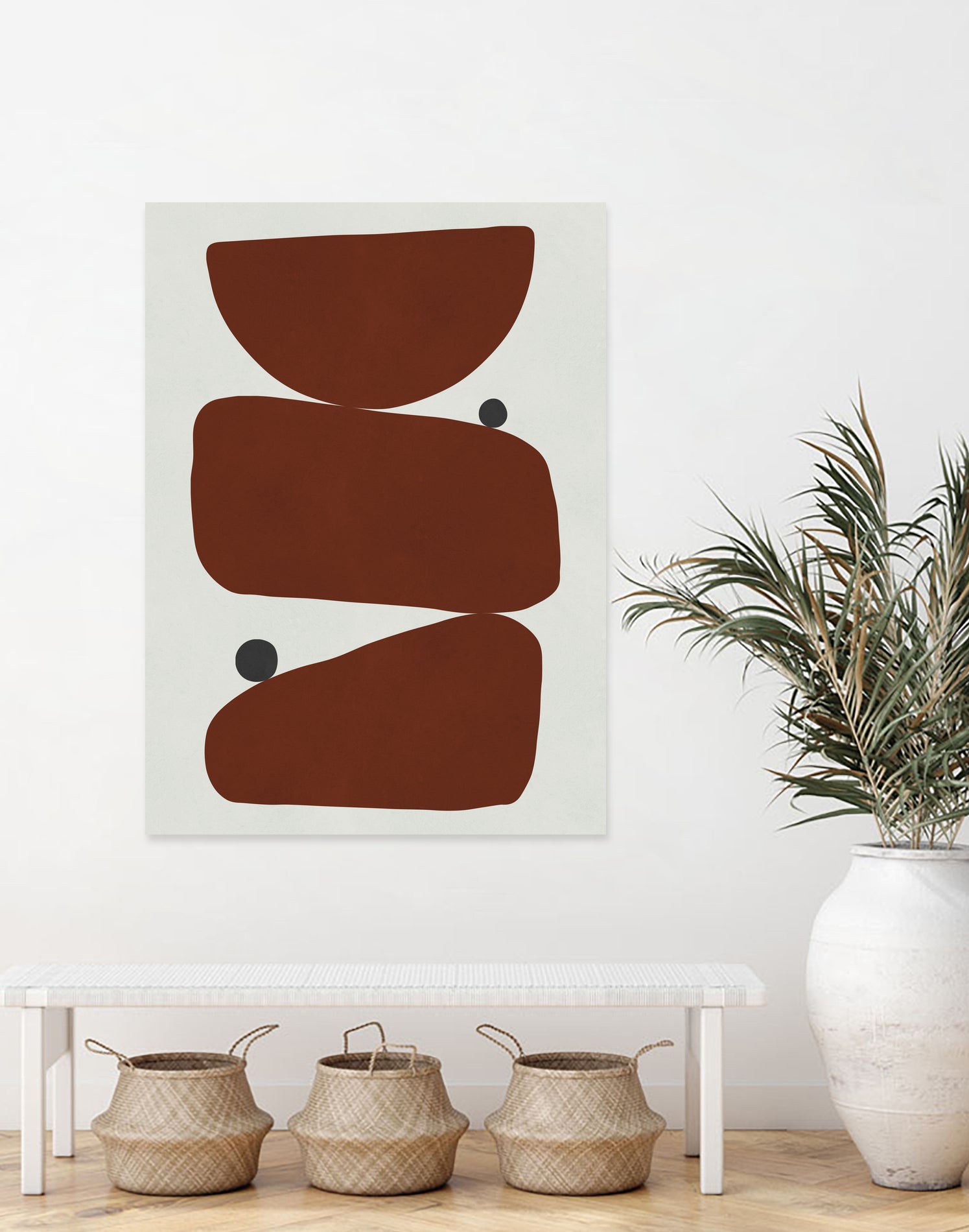 Brown expressionism by Victor Costa on GIANT ART - red shapes burgundy