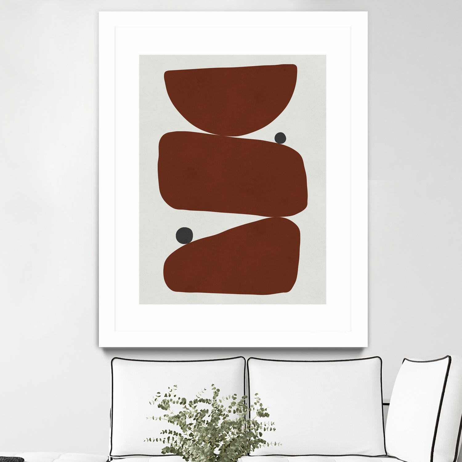 Brown expressionism by Victor Costa on GIANT ART - red shapes burgundy