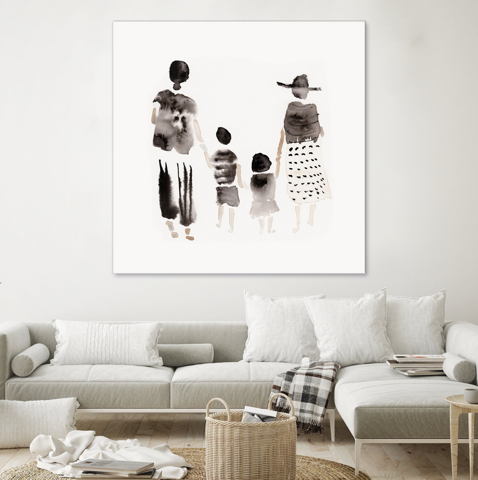 Family Silhouettes by Danushka Abeygoda on GIANT ART - 7200 illustration
