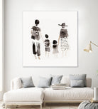 Family Silhouettes by Danushka Abeygoda on GIANT ART - 7200 illustration