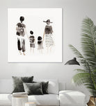 Family Silhouettes by Danushka Abeygoda on GIANT ART - 7200 illustration