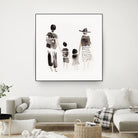 Family Silhouettes by Danushka Abeygoda on GIANT ART - 7200 illustration