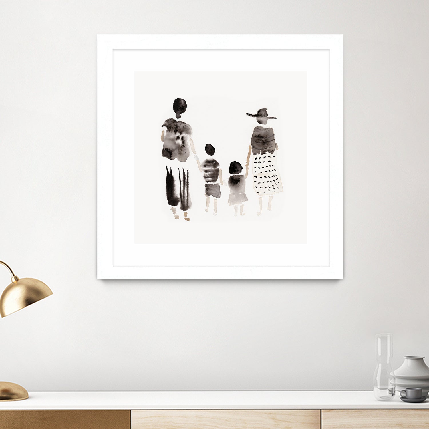 Family Silhouettes by Danushka Abeygoda on GIANT ART - 7200 illustration