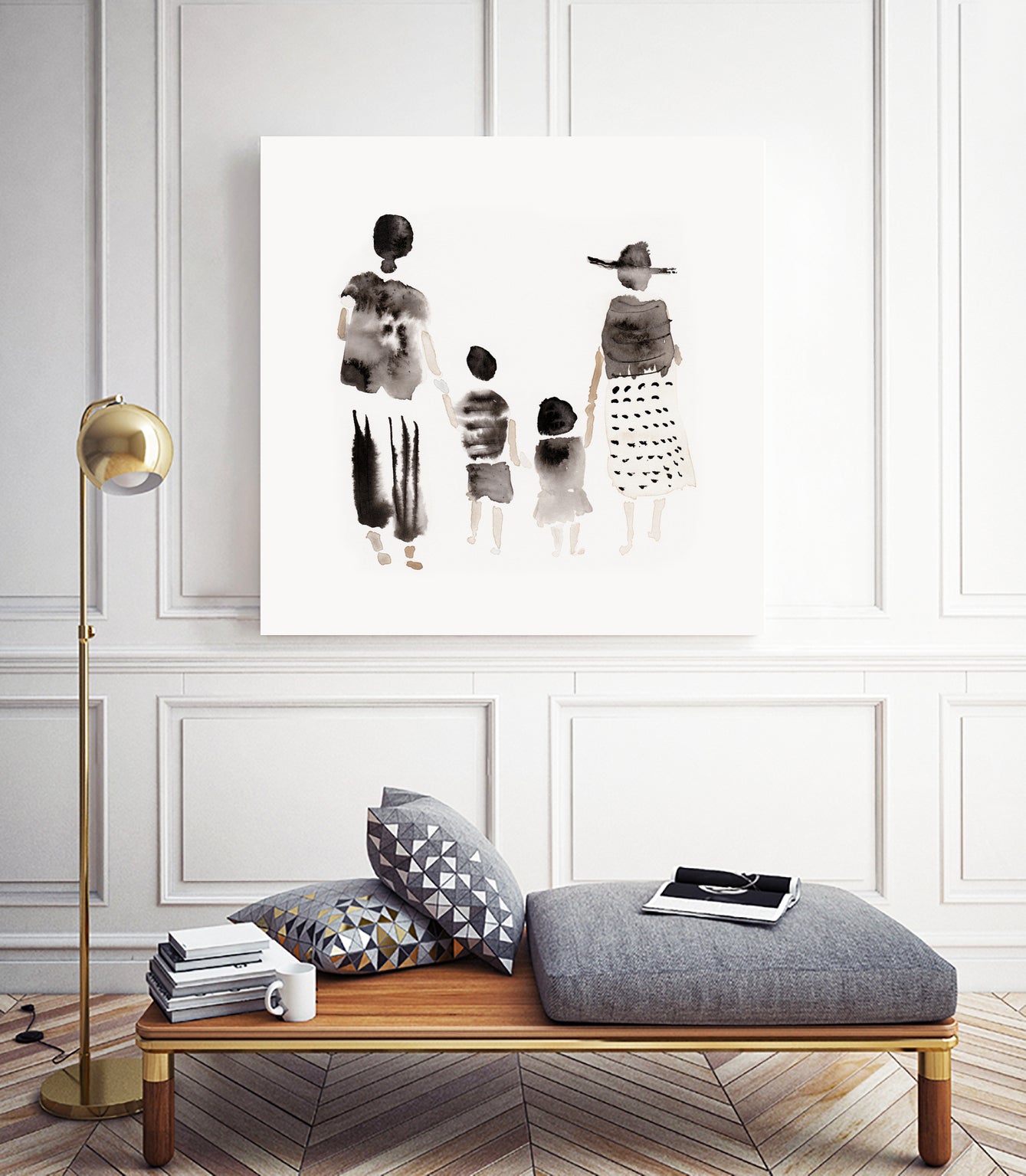 Family Silhouettes by Danushka Abeygoda on GIANT ART - 7200 illustration