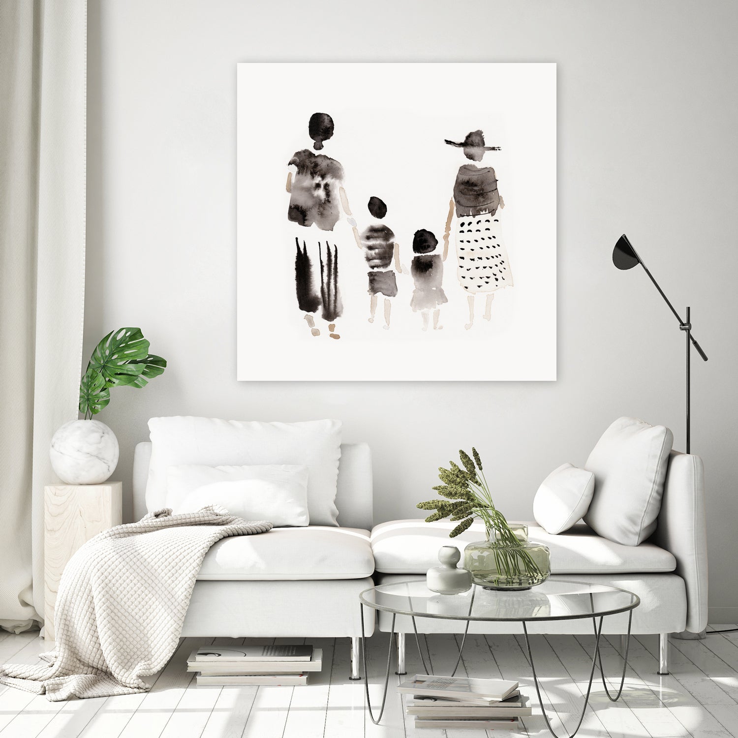 Family Silhouettes by Danushka Abeygoda on GIANT ART - 7200 illustration