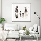 Family Silhouettes by Danushka Abeygoda on GIANT ART - 7200 illustration