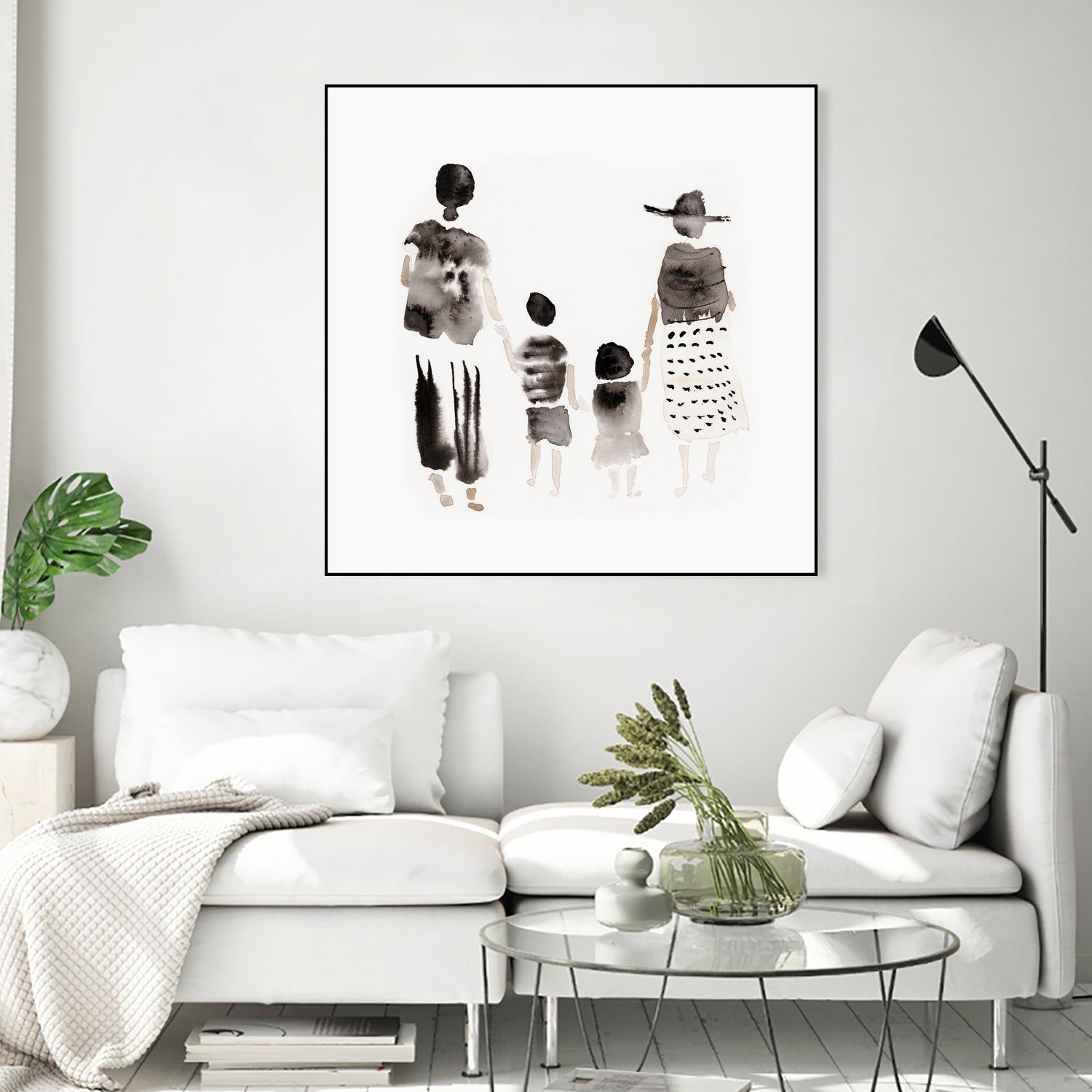 Family Silhouettes by Danushka Abeygoda on GIANT ART - 7200 illustration