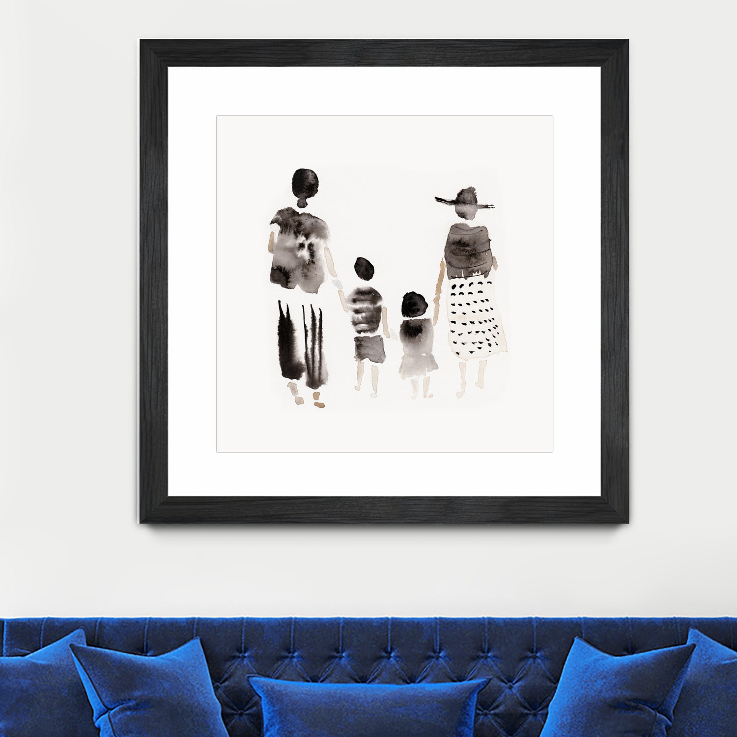 Family Silhouettes by Danushka Abeygoda on GIANT ART - 7200 illustration