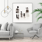 Family Silhouettes by Danushka Abeygoda on GIANT ART - 7200 illustration