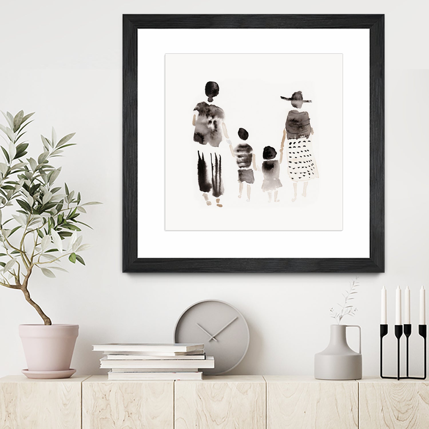 Family Silhouettes by Danushka Abeygoda on GIANT ART - 7200 illustration