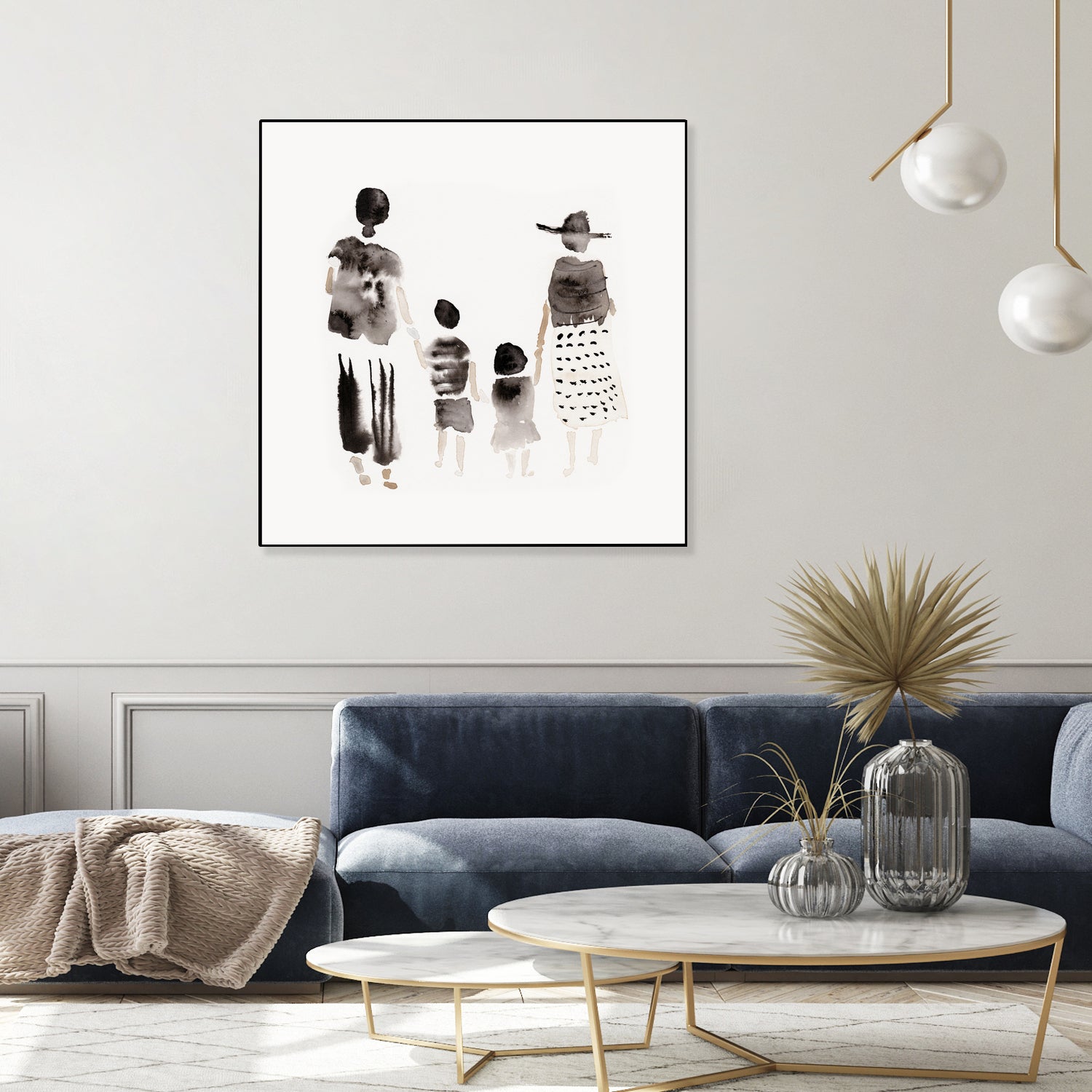 Family Silhouettes by Danushka Abeygoda on GIANT ART - 7200 illustration