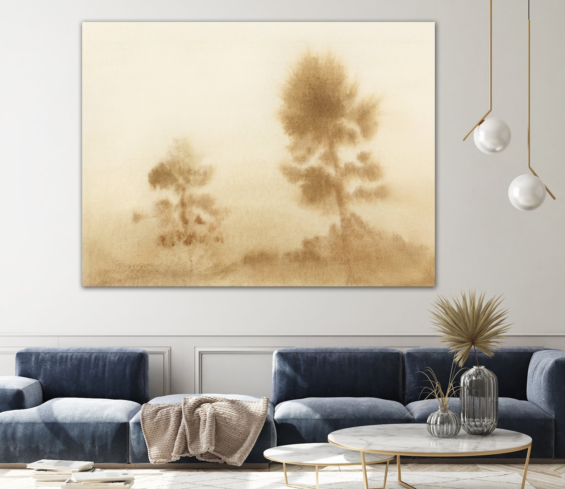 Misty Meadow by Dan Hobday on GIANT ART -  outdoor