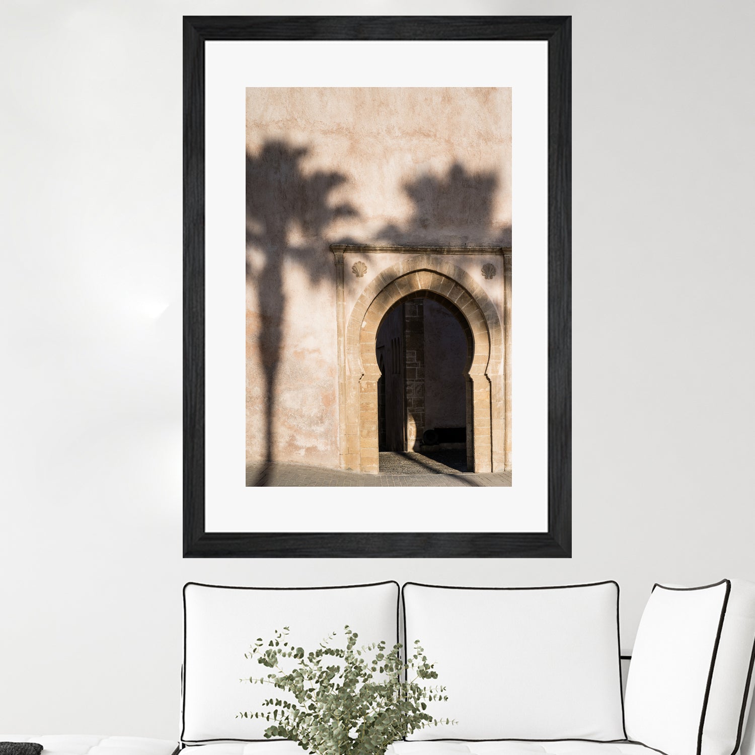 Shadow of a palm tree in Morocco by Photolovers on GIANT ART - mediterranean architecture photography mediterranean architecture