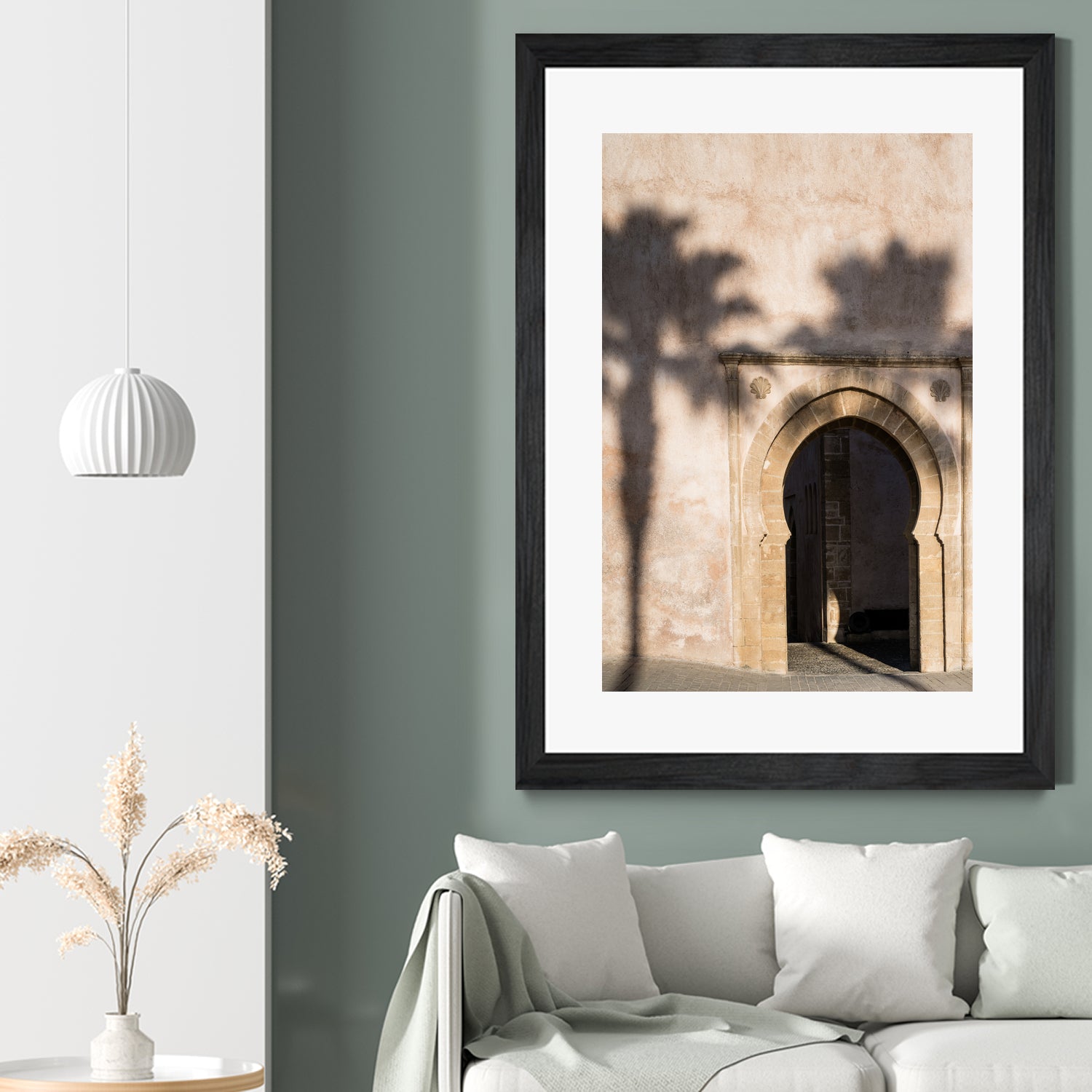 Shadow of a palm tree in Morocco by Photolovers on GIANT ART - mediterranean architecture photography mediterranean architecture