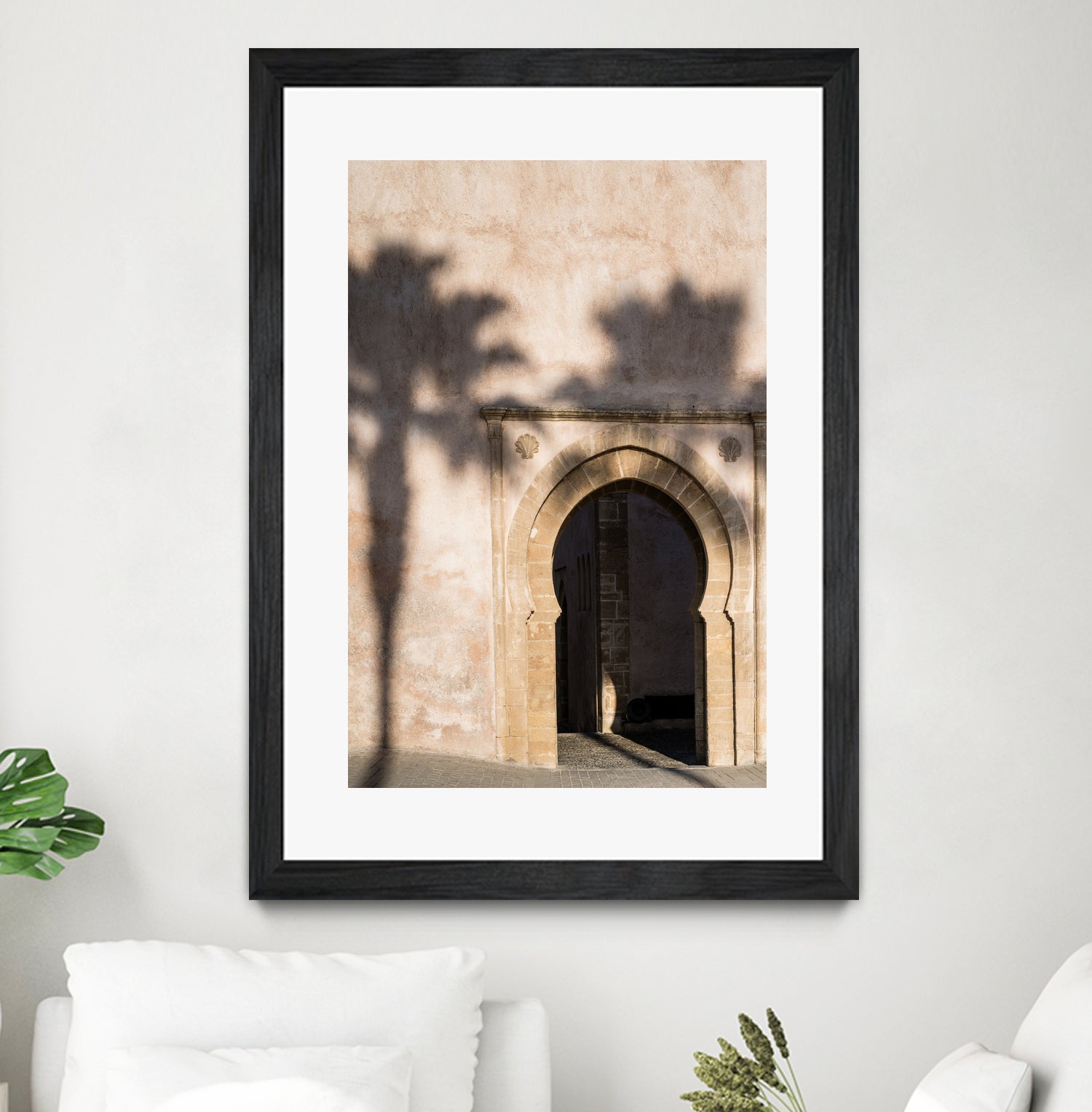 Shadow of a palm tree in Morocco by Photolovers on GIANT ART - mediterranean architecture photography mediterranean architecture