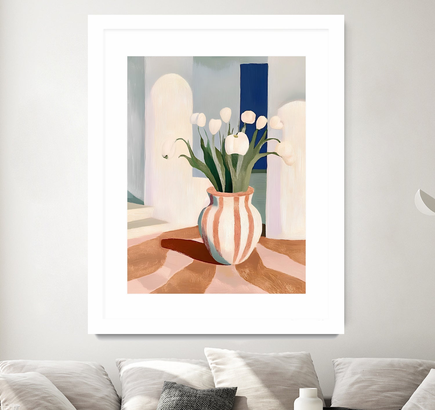 Tulips In a Vase by Avanesova Elena on GIANT ART - flowers and plants modern art