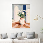 Tulips In a Vase by Avanesova Elena on GIANT ART - flowers and plants modern art