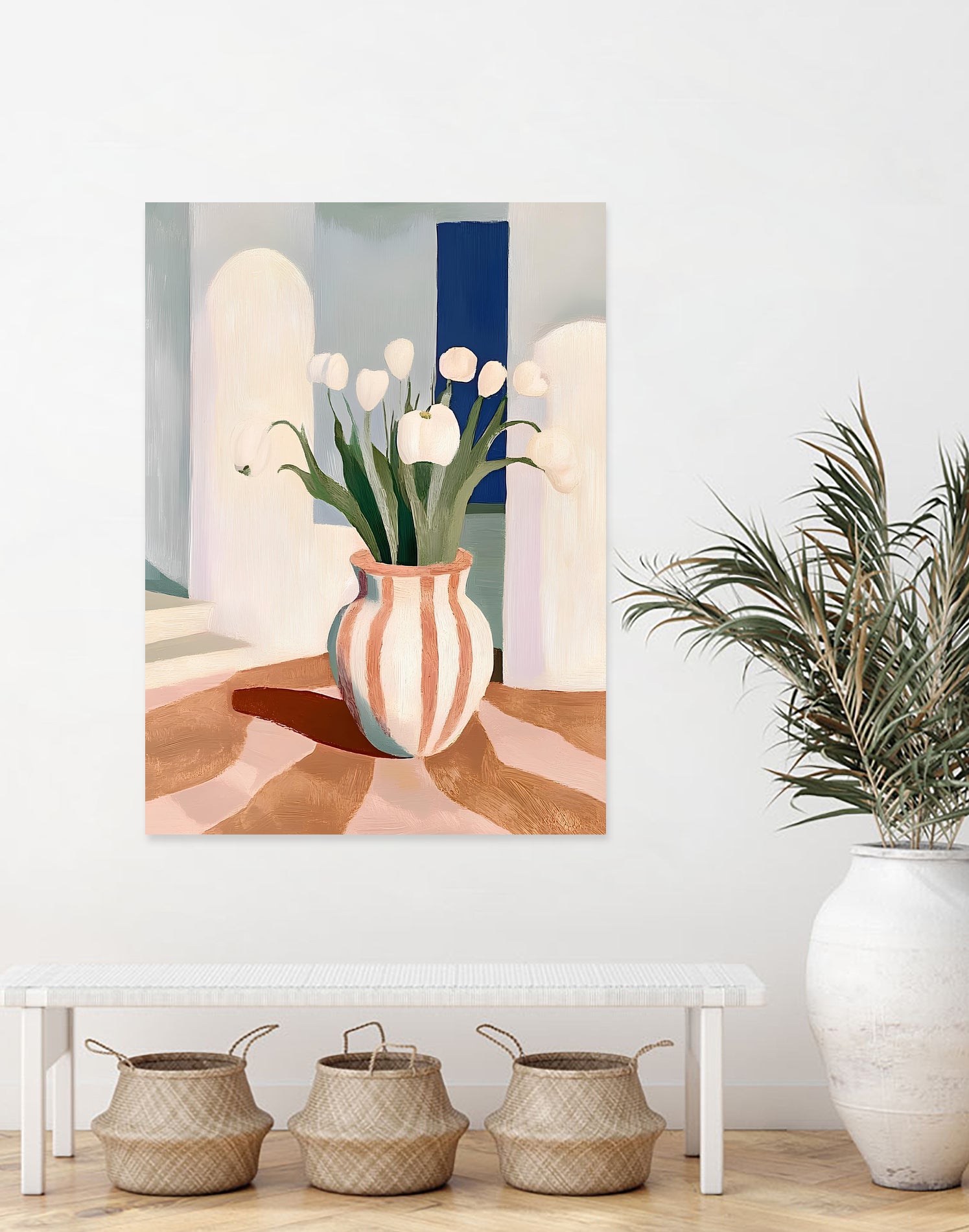 Tulips In a Vase by Avanesova Elena on GIANT ART - flowers and plants modern art