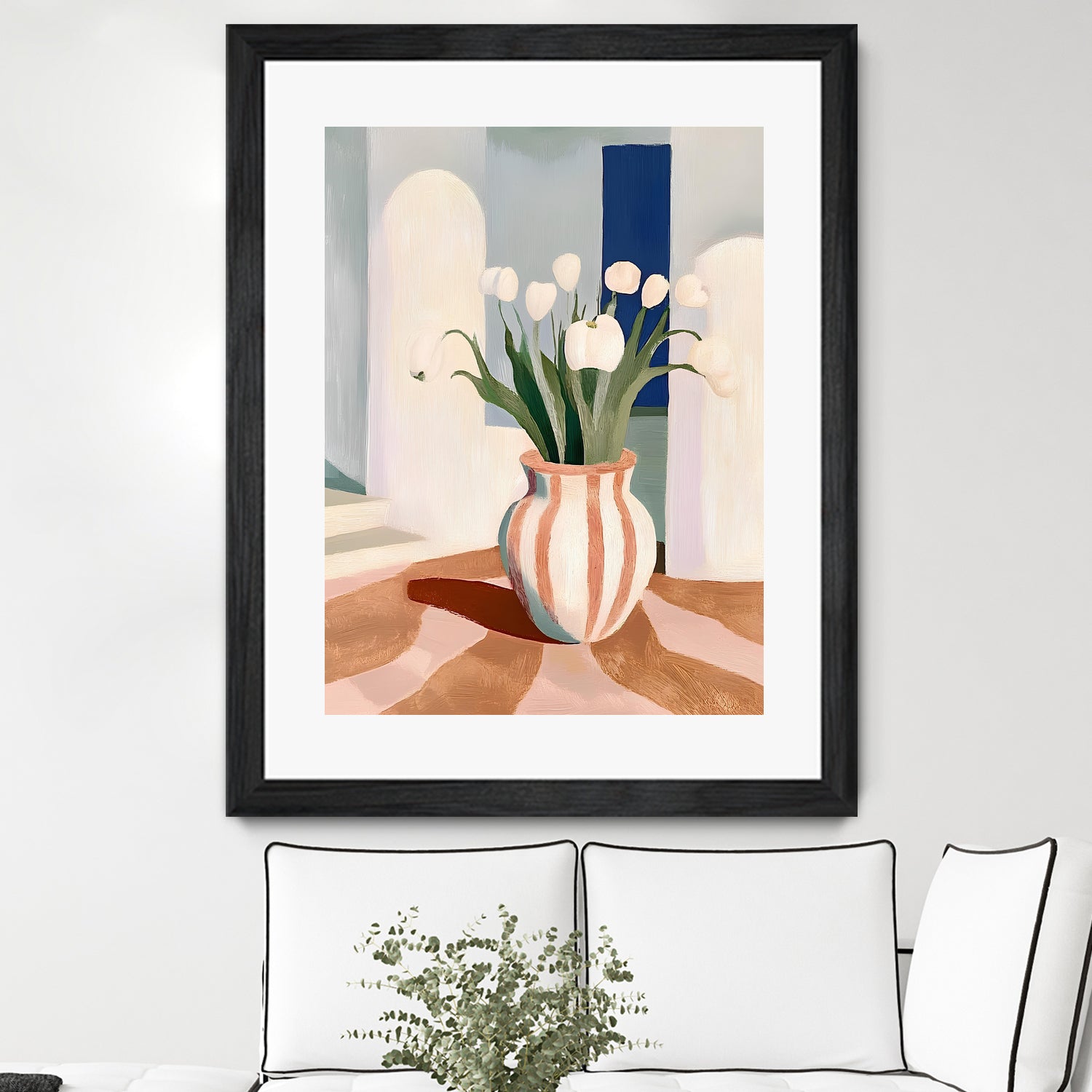 Tulips In a Vase by Avanesova Elena on GIANT ART - flowers and plants modern art