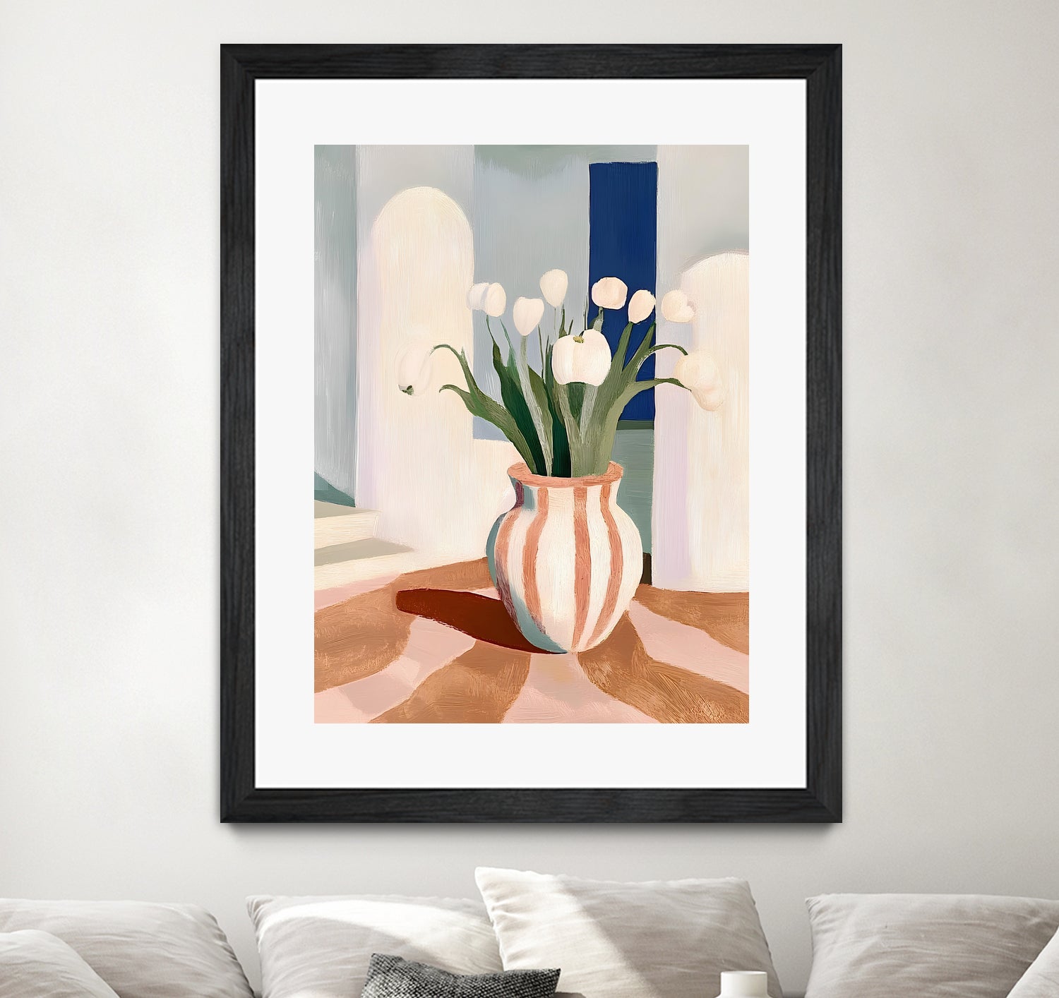 Tulips In a Vase by Avanesova Elena on GIANT ART - flowers and plants modern art