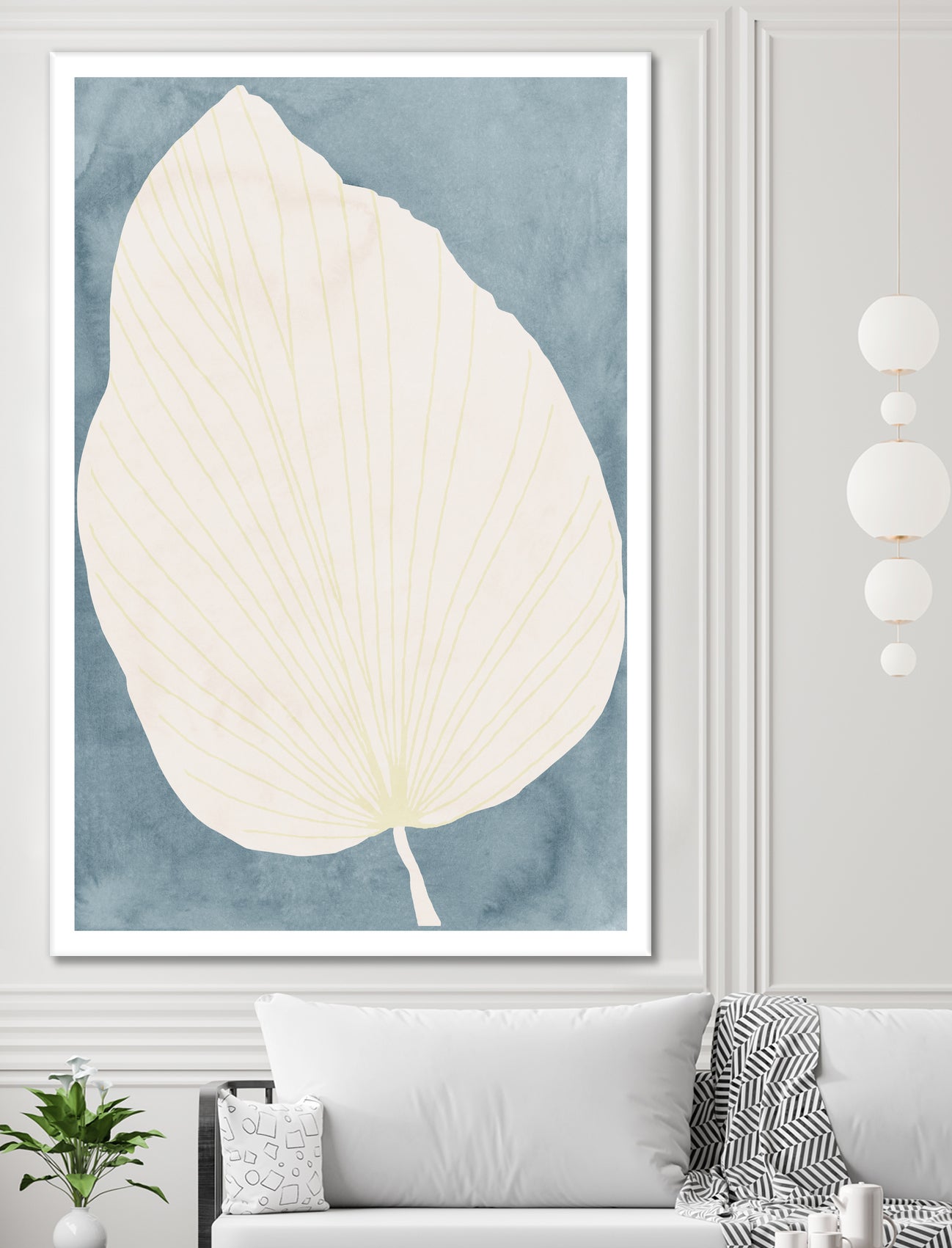 Illustration Of A Large Leaf by Casa cartissi on GIANT ART - illustration minimalist art