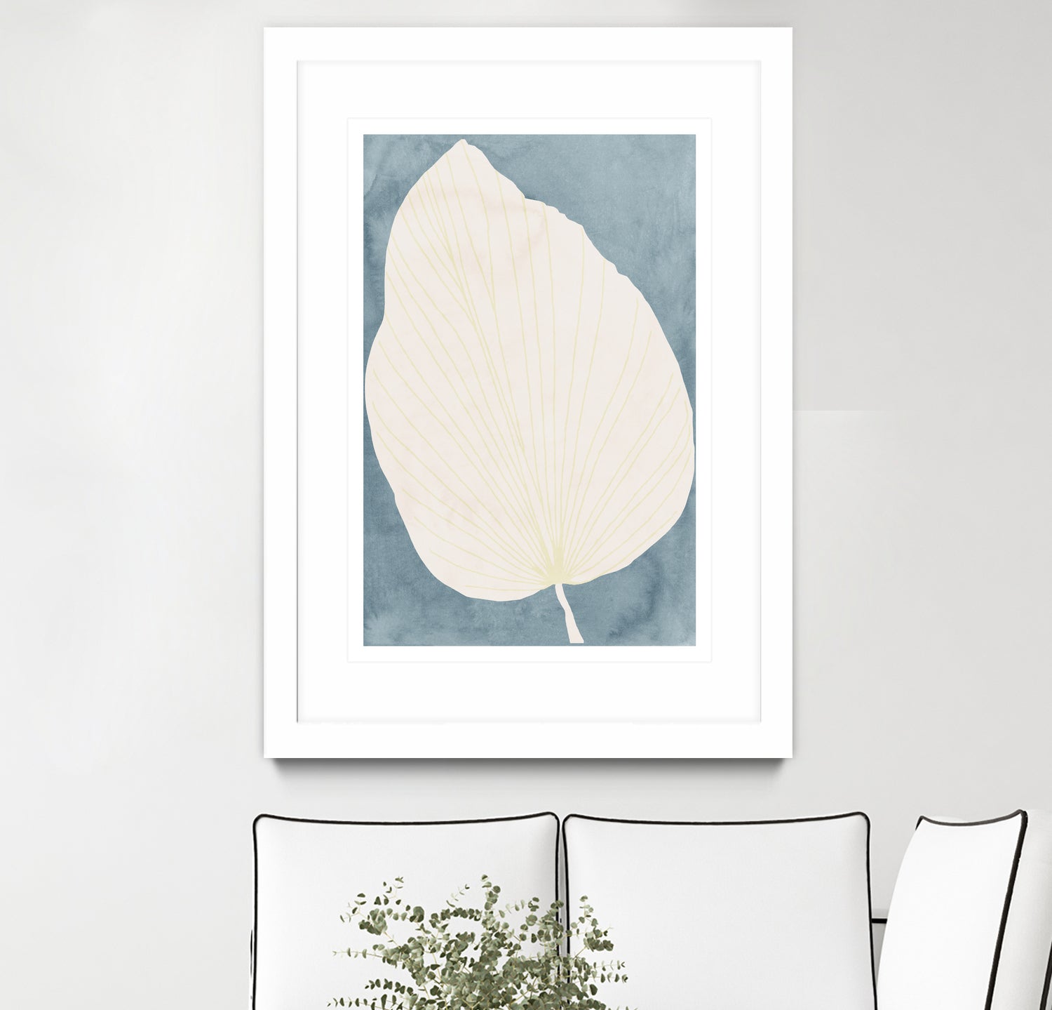 Illustration Of A Large Leaf by Casa cartissi on GIANT ART - illustration minimalist art