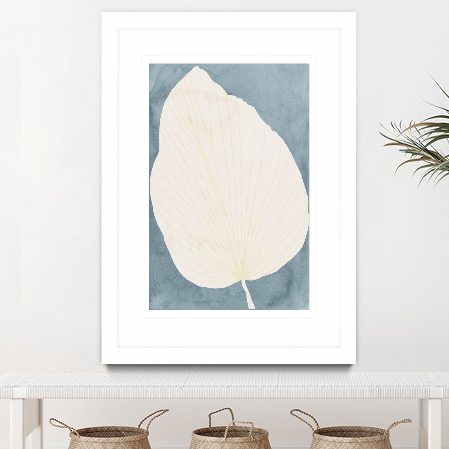Illustration Of A Large Leaf by Casa cartissi on GIANT ART - illustration minimalist art
