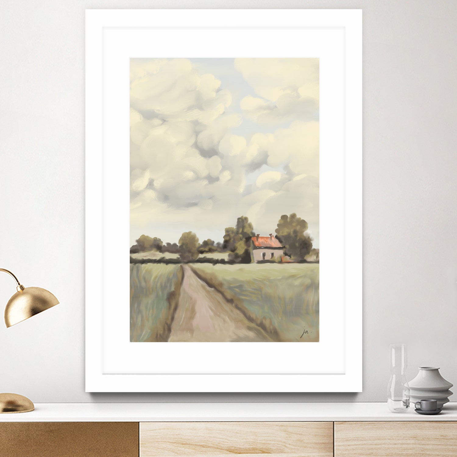 Tranquil Countryside by Jenna Alheit on GIANT ART - 4724 illustration