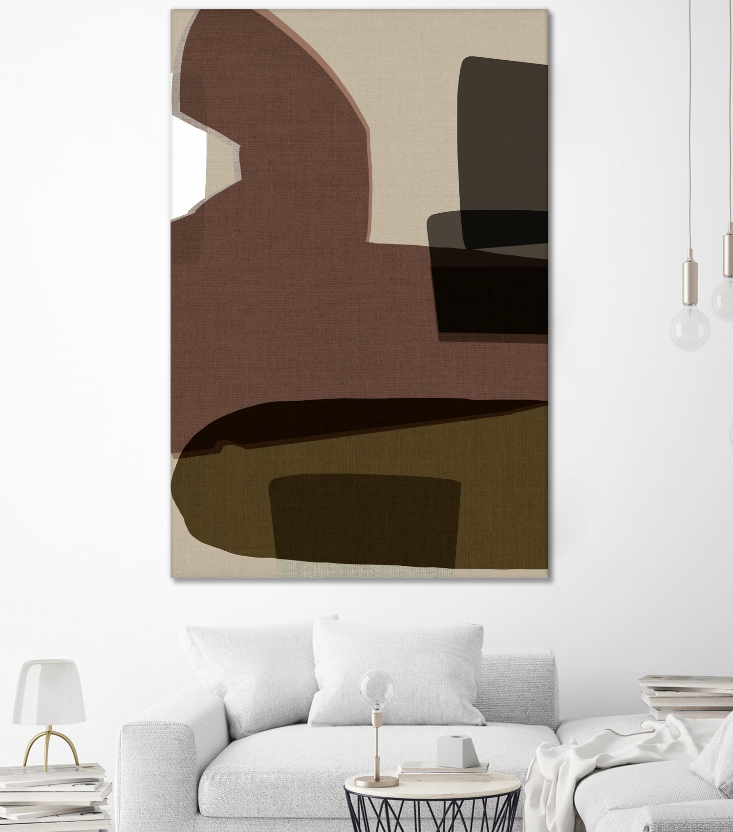Layered Geometric Shapes And Earthy Tones by cartissi on GIANT ART - 7200 illustration