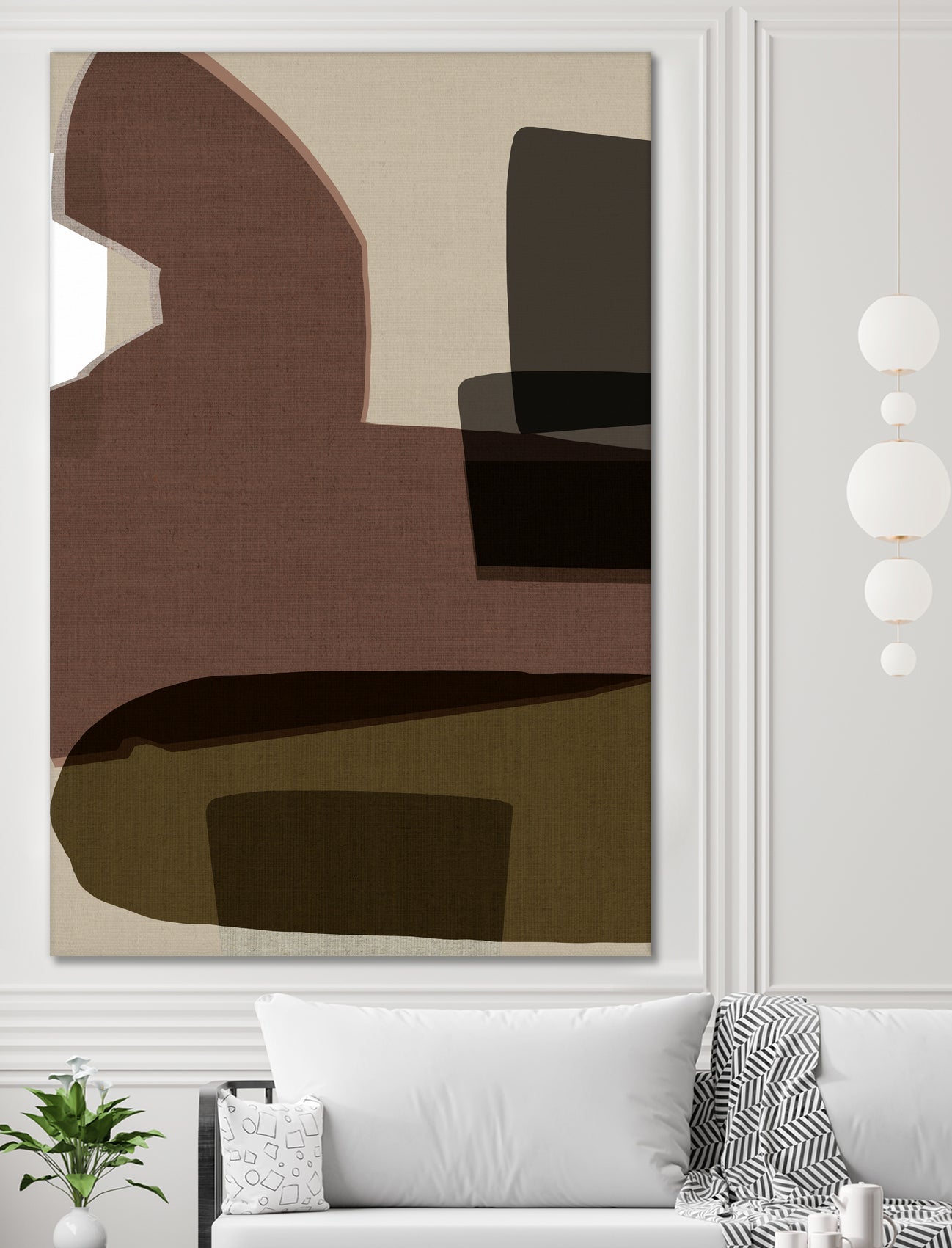 Layered Geometric Shapes And Earthy Tones by cartissi on GIANT ART - 7200 illustration