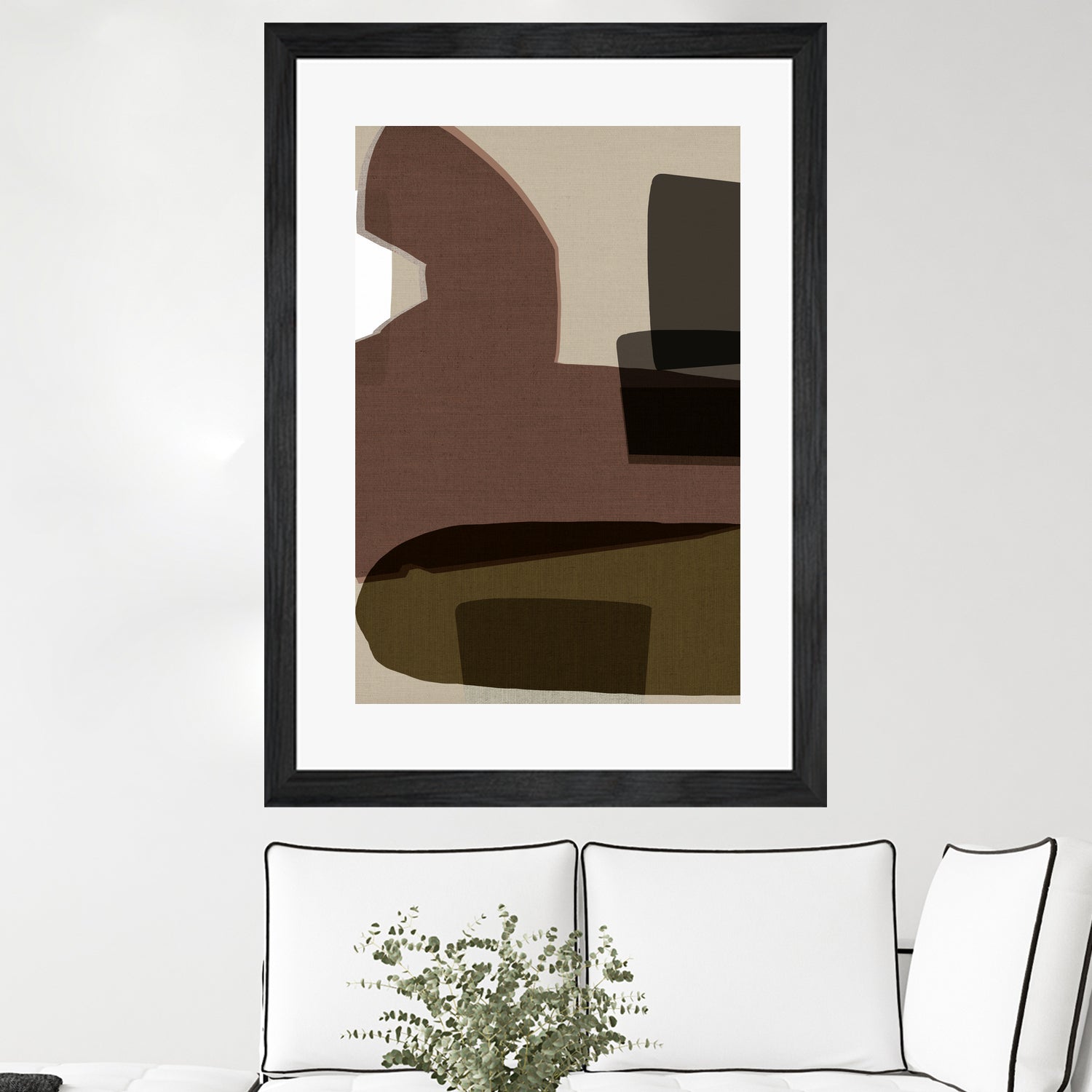 Layered Geometric Shapes And Earthy Tones by cartissi on GIANT ART - 7200 illustration
