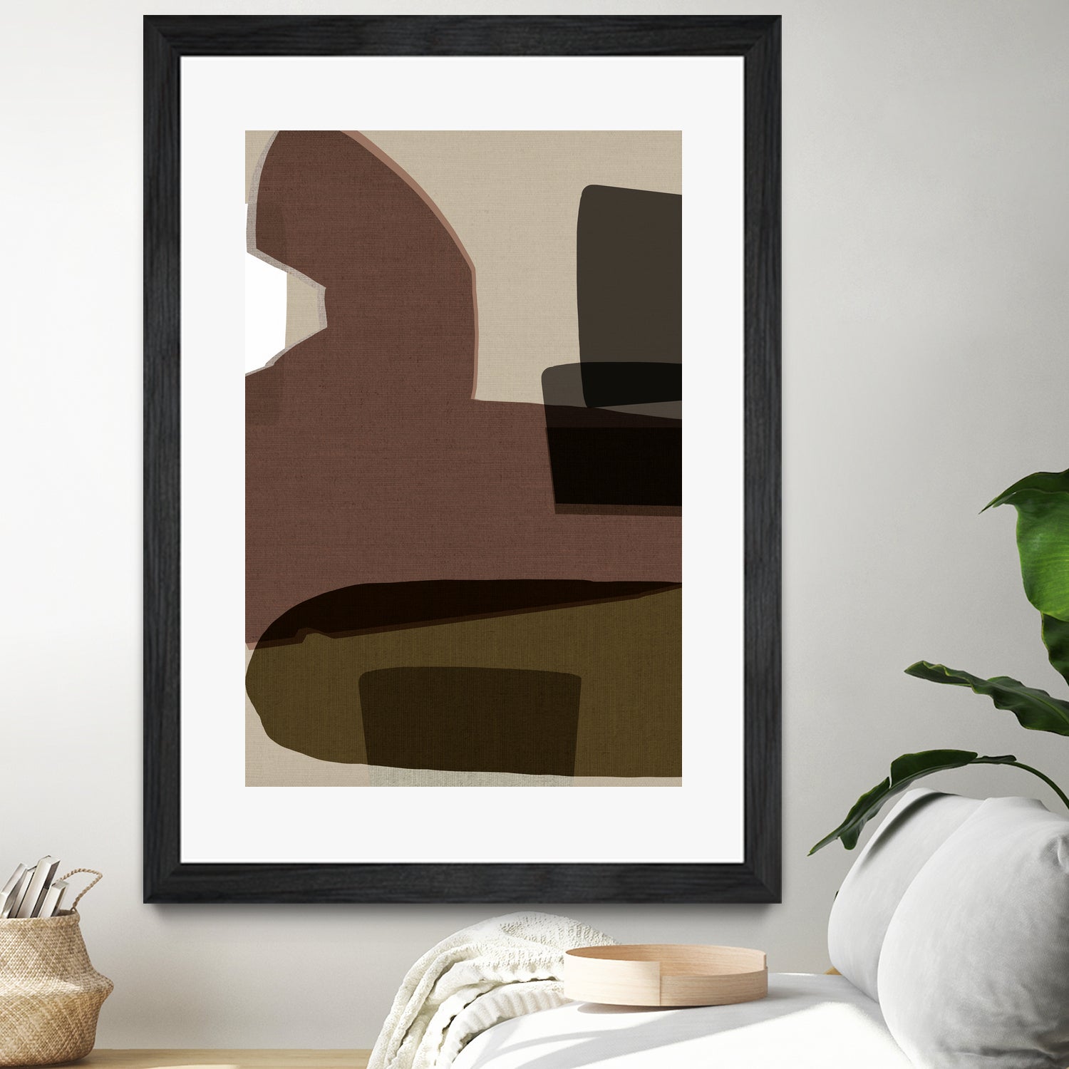 Layered Geometric Shapes And Earthy Tones by cartissi on GIANT ART - 7200 illustration