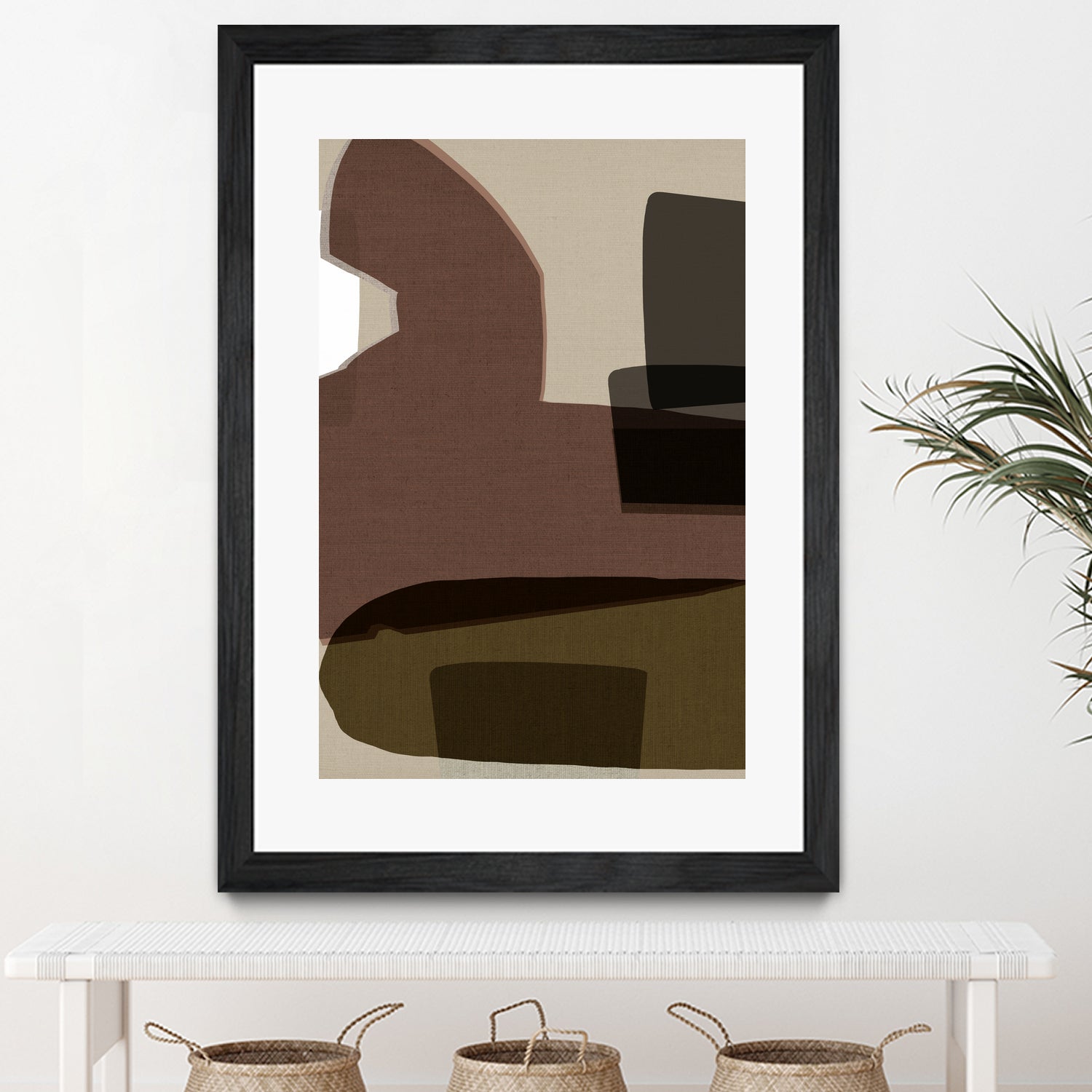 Layered Geometric Shapes And Earthy Tones by cartissi on GIANT ART - 7200 illustration