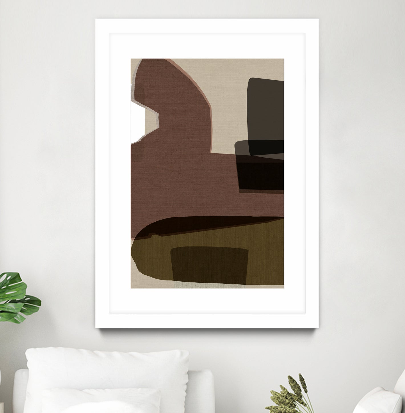 Layered Geometric Shapes And Earthy Tones by cartissi on GIANT ART - 7200 illustration