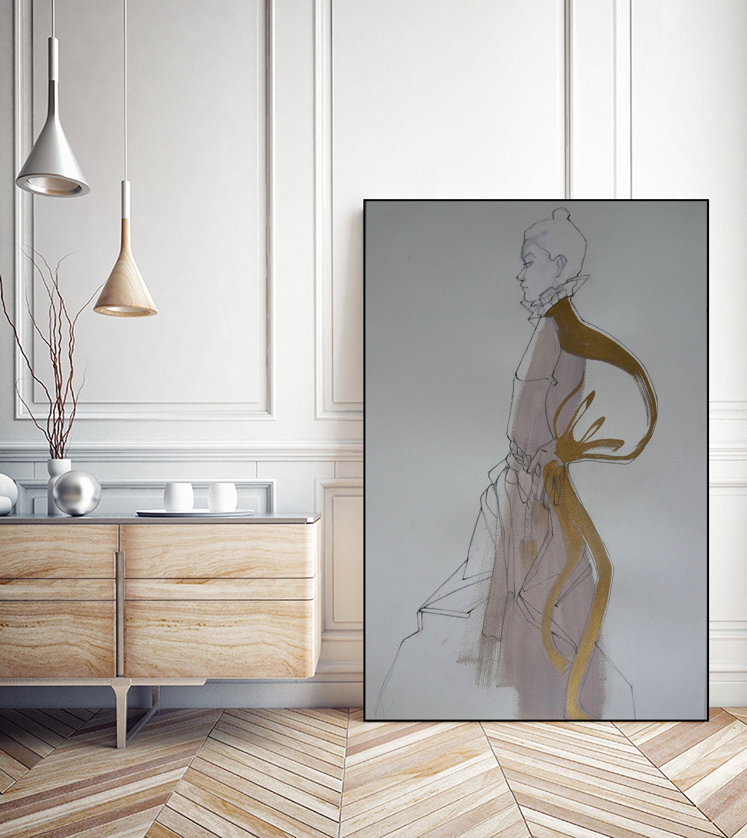 Golden Dress by Doris Schmitz on GIANT ART - 2958 photography