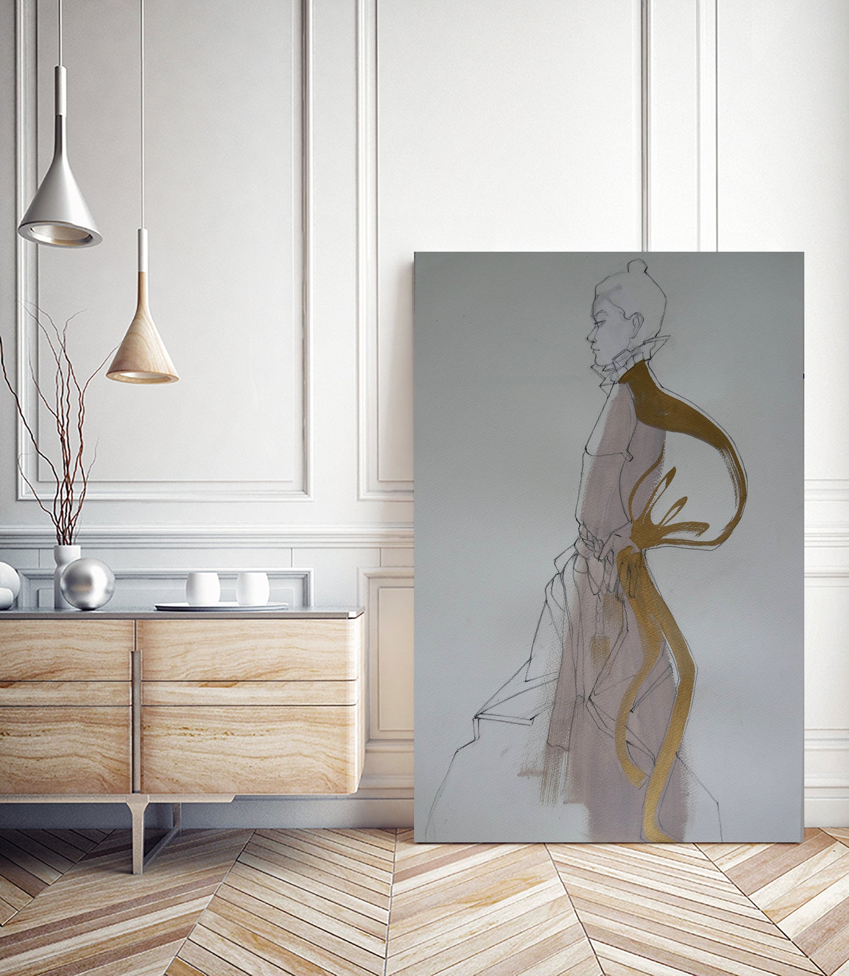 Golden Dress by Doris Schmitz on GIANT ART - 2958 photography